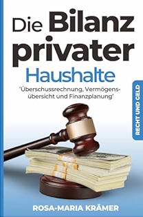 Vorderseite Titelseite des 1ten Buches von Rosa-Maria Krämer zum Thema Recht und Geld "Die Bilnz privater Haushalte"